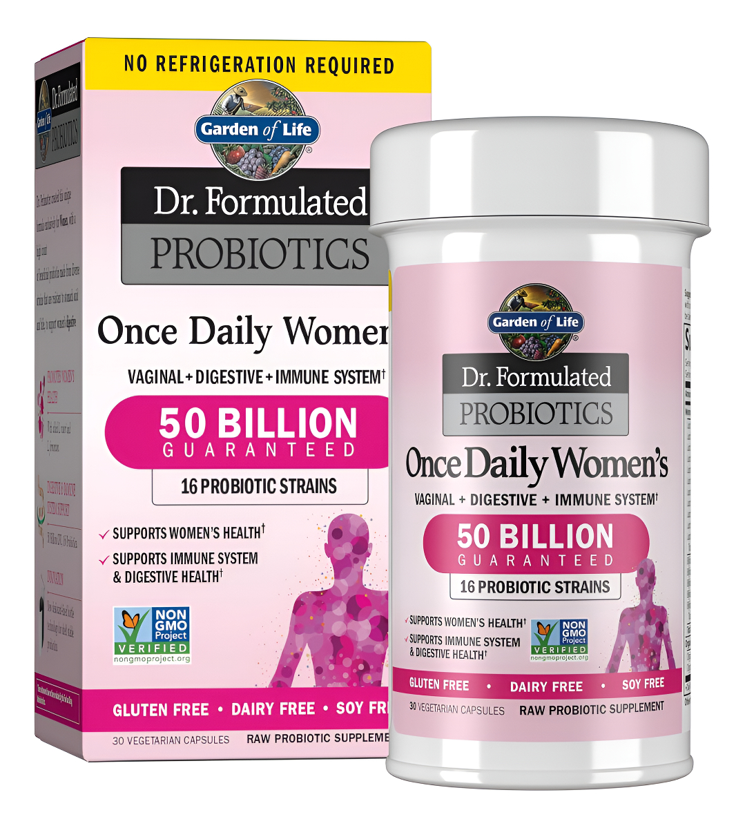 Garden Of Life Probioticos Mujeres 50 Billones 30 Cápsulas