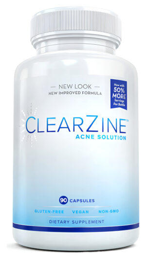 Clearzine Cápsulas Para Tratamiento Del Acné Con Zinc Y Ácido Pantotético