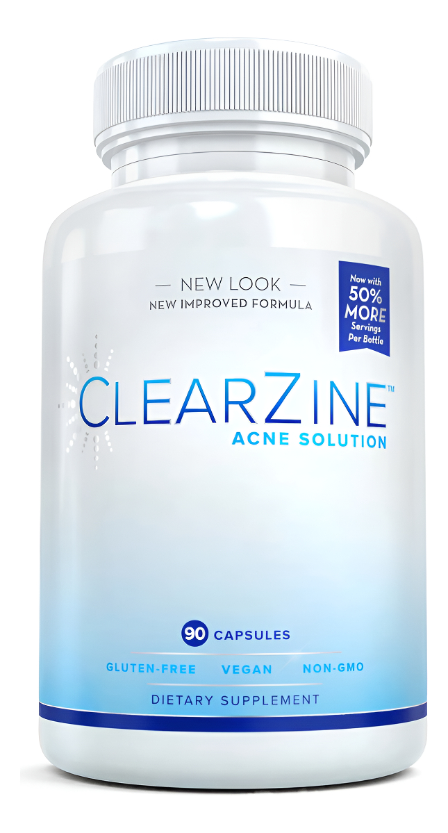 Clearzine Cápsulas Para Tratamiento Del Acné Con Zinc Y Ácido Pantotético