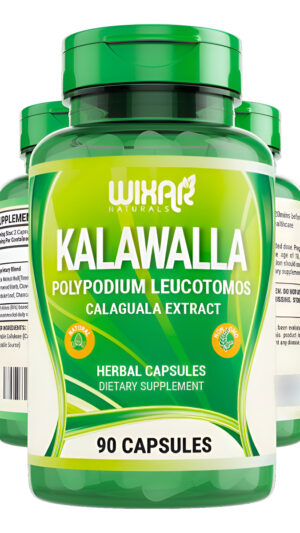 Wixar Kalawalla Cápsulas  Raíz De Kalawalla Y Hojas De Helecho  Extracto De Calaguala Hierba Con Píldoras Polypodium
