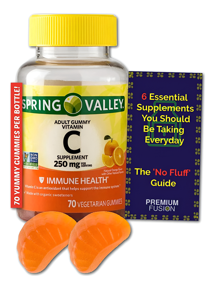Spring Valley Gomitas De Vitamina C Para Adultos 250 Mg (70 Unidades) + Better Guide Vitaminas Y Suplementos