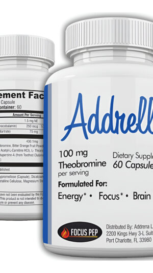 Addrell Píldoras Estimulantes Energéticas, Suplemento De Estudio, Suplementos Nootrópicos Naturales
