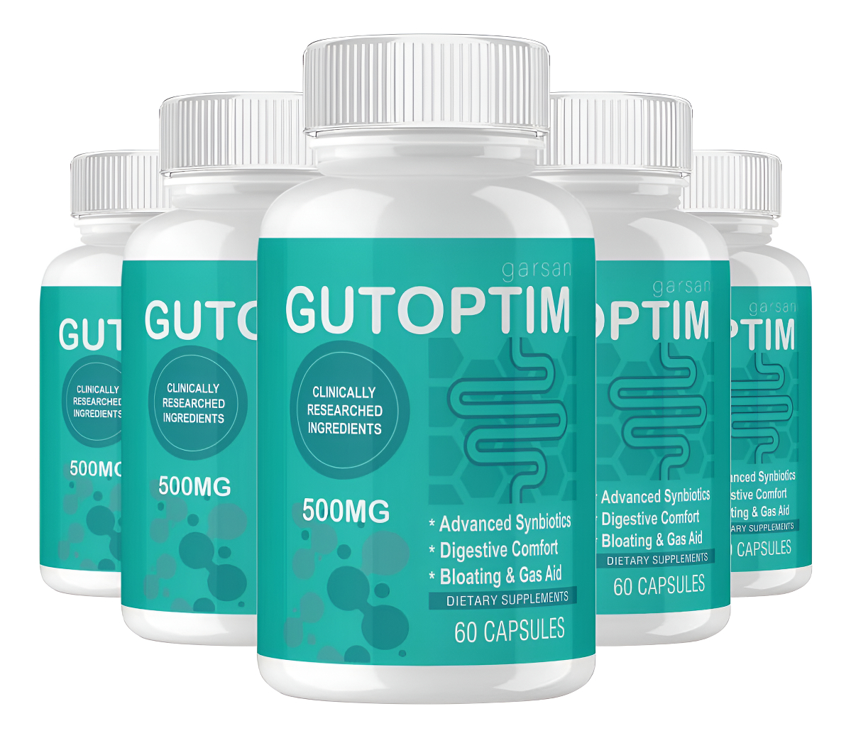 Gutoptim - Cápsulas Avanzadas De Gutoptim (paquete De 5, 300 Cápsulas)