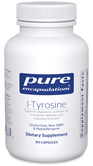 Pure Encapsulations L-tirosina | Suplemento De Aminoácidos Para Dormir, Apoyo Tiroideo Y Memoria* | 90 Cápsulas