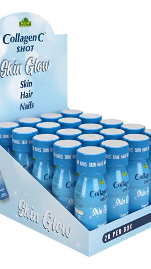 Collagenc Skin Glow Shot Líquido 20 Unidades Colágeno 0.35 Oz, Vitamina C 1000 Mg, Biotina 1000 Mcg