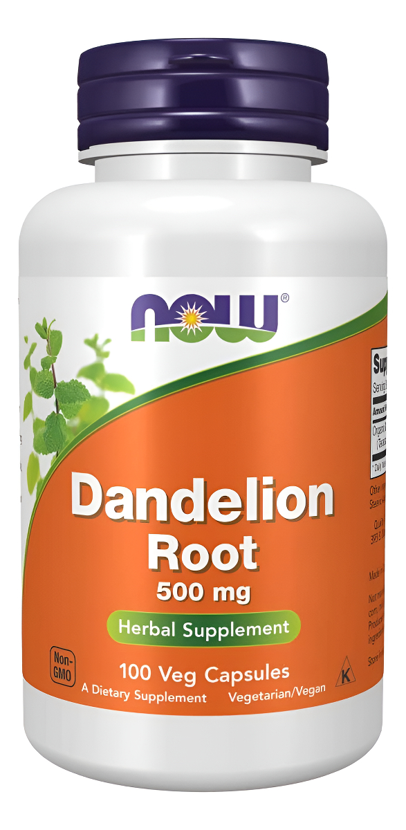 Now Suplementos, Raíz De Diente De León (taraxacum Officinale) 500 Mg, Suplemento De Hierbas, Para Dietética, 100 Cápsulas Vegetales