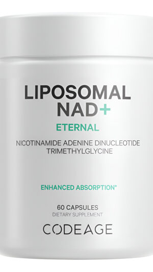 Codeage Suplemento Liposomal Nad+ - Nad Nicotinamida Adenina Dinucleótido Coenzima - 500 Mg - 60 Cápsulas