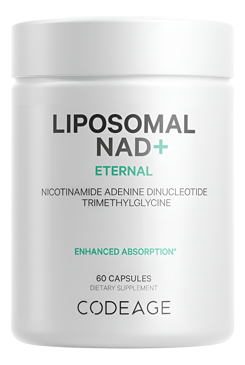 Codeage Suplemento Liposomal Nad+ - Nad Nicotinamida Adenina Dinucleótido Coenzima - 500 Mg - 60 Cápsulas