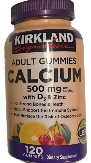 Kirkland Gomas De Calcio D3 Y Zinc Para Adultos