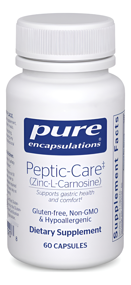 Pure Encapsulations Peptic-care - Zinc-l-carnosina - Suplemento Antioxidante Y Salud Intestinal - Apoya La Salud Gástri