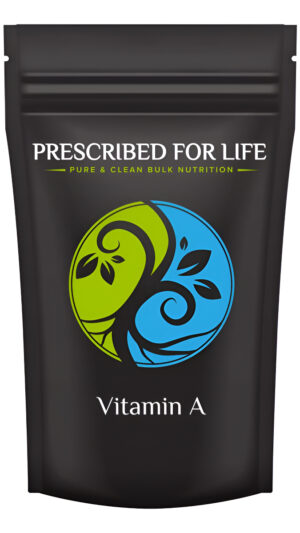 Prescribed For Life Vitamina A En Polvo | Acetato De Retinilo De 500,000 Ui | Sin Gluten, Vegano, Sin Omg (2 Oz / 56 G)