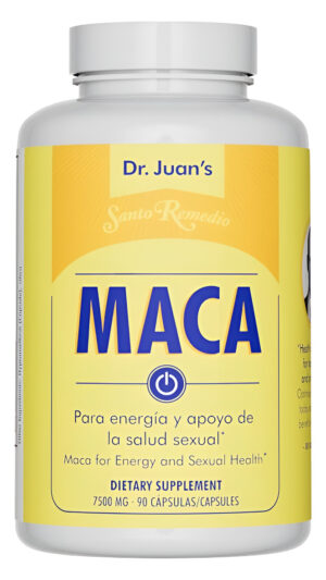 Santo Remedio Maca, Ayuda A Mantener Niveles De Energía Saludables, Suplemento Dietético, 7500 Mg Por Porción, Vegetari