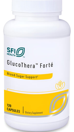 Klaire Labs Glucothera Forte - Apoya El Metabolismo Saludable, Complejo De Cromo Con 250 Mg De Ala, Cúrcuma Y Canela, S