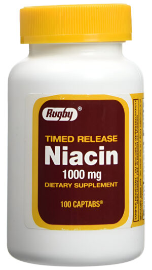 Niacina De Liberación Prolongada Watson Rugby Labs 1000 Mg 100 Unidades