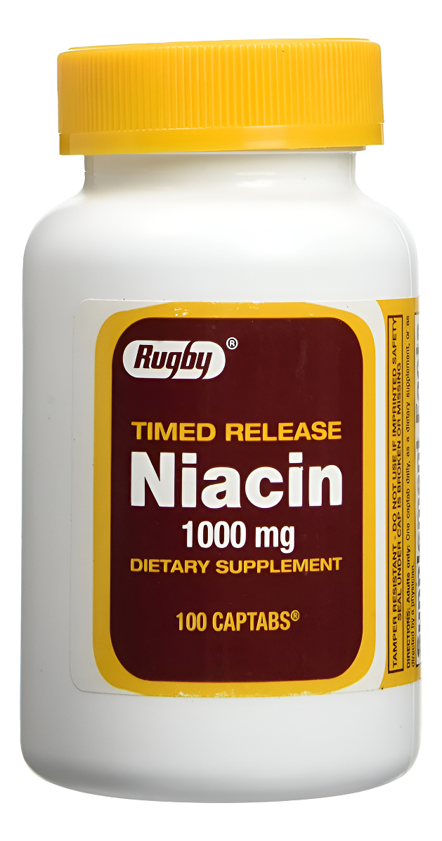 Niacina De Liberación Prolongada Watson Rugby Labs 1000 Mg 100 Unidades