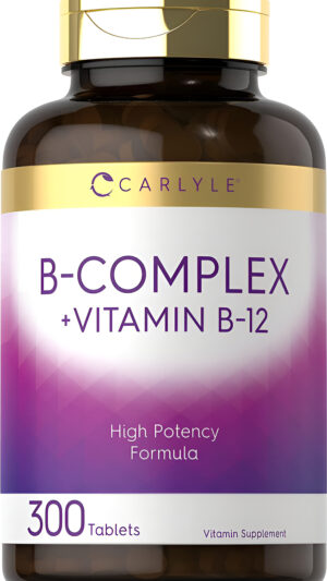 Vitamina Del Complejo Carlyle B Con B12 300 Tabletas Fórmula