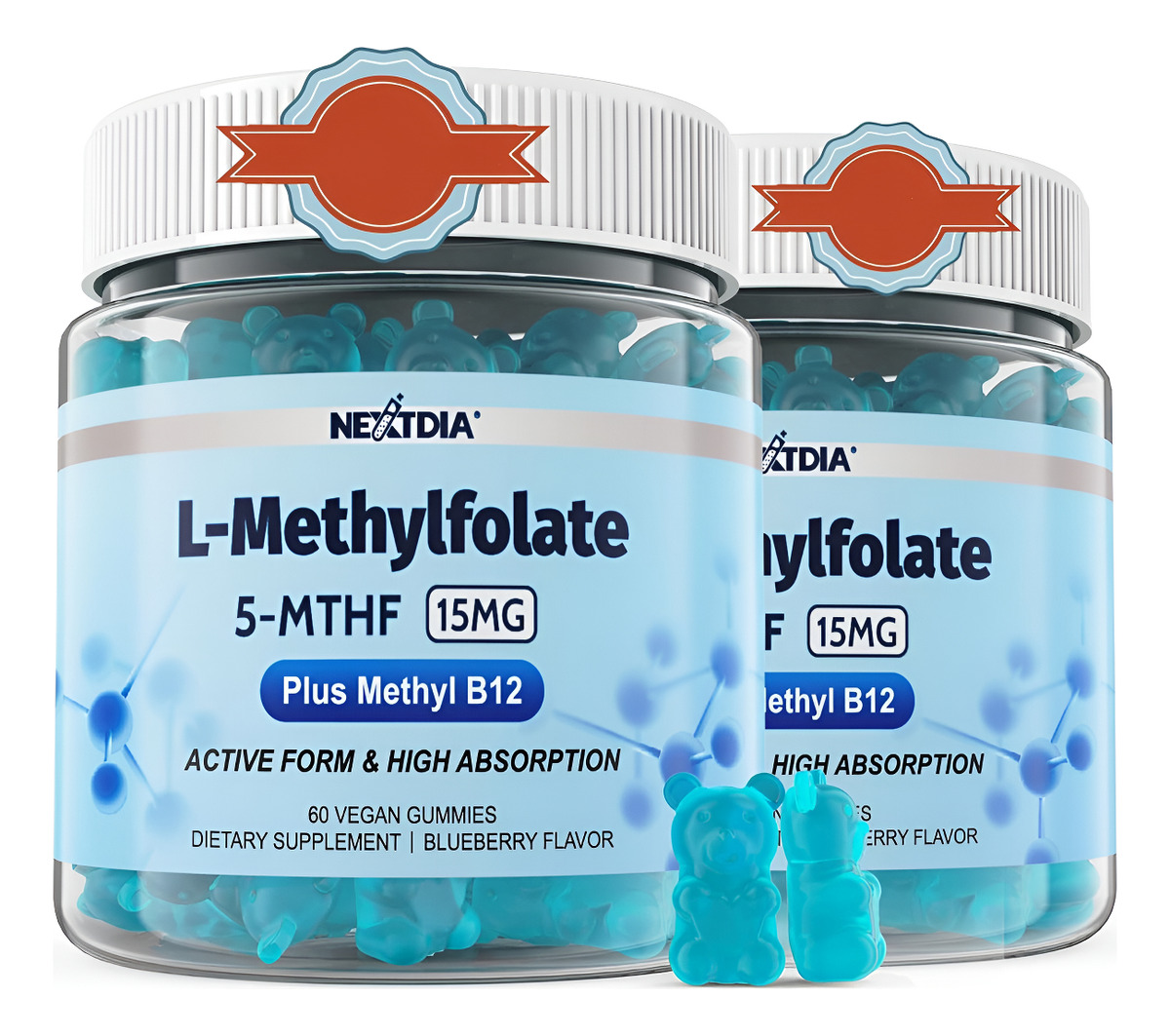 Nextdia Gomitas L-metilfolato De 15 Mg Y Metil B12 Pack De 2