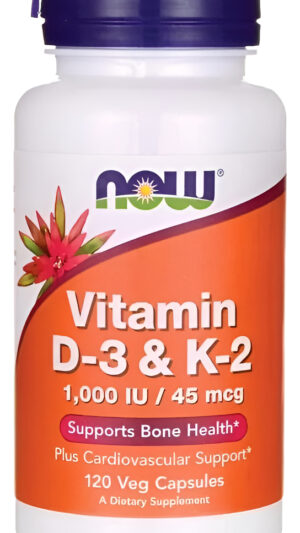 Vitamina D3 Y K2 - 120 Cápsulas Vegetarianas