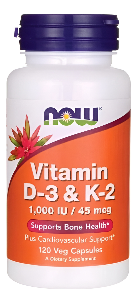 Vitamina D3 Y K2 - 120 Cápsulas Vegetarianas