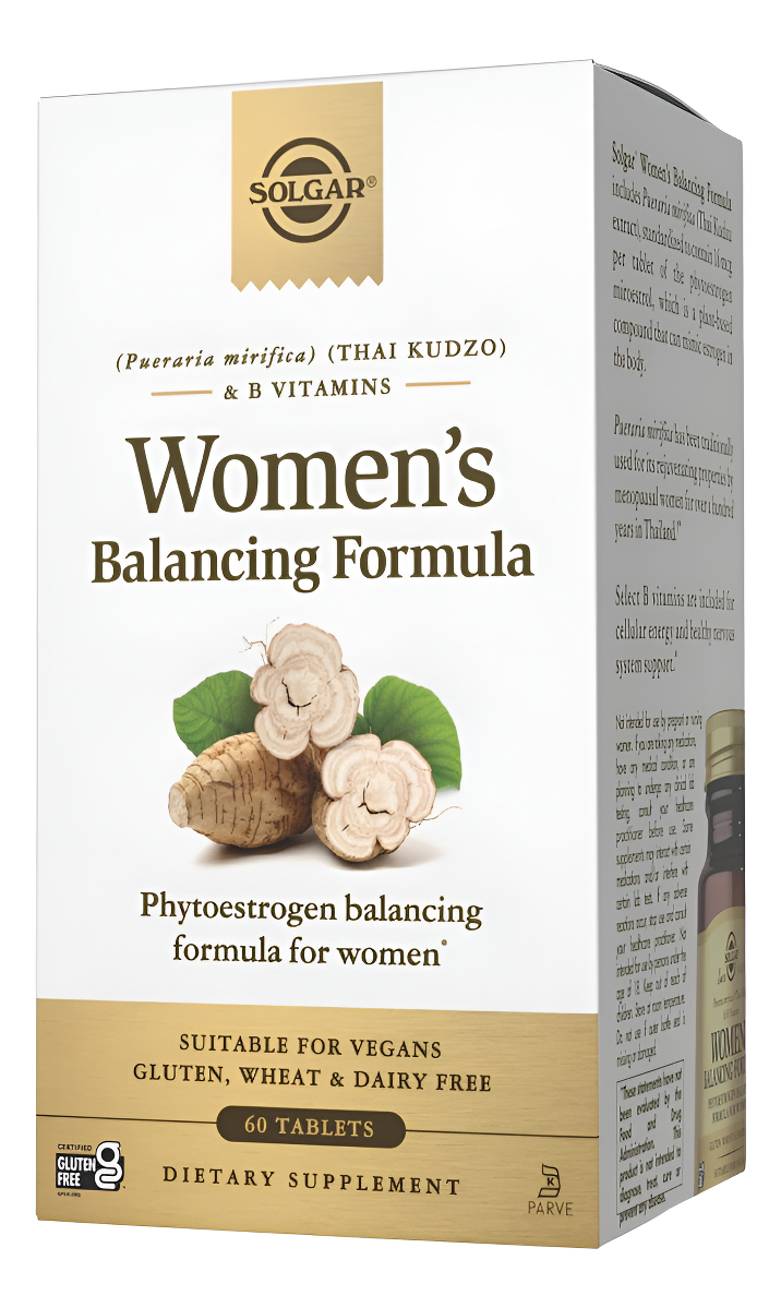 Solgar Fórmula De Equilibrio Para Mujeres, 60 Tabletas - Pueraria Mirifica - Fórmula De Equilibrio De Fitoestrógenos, M