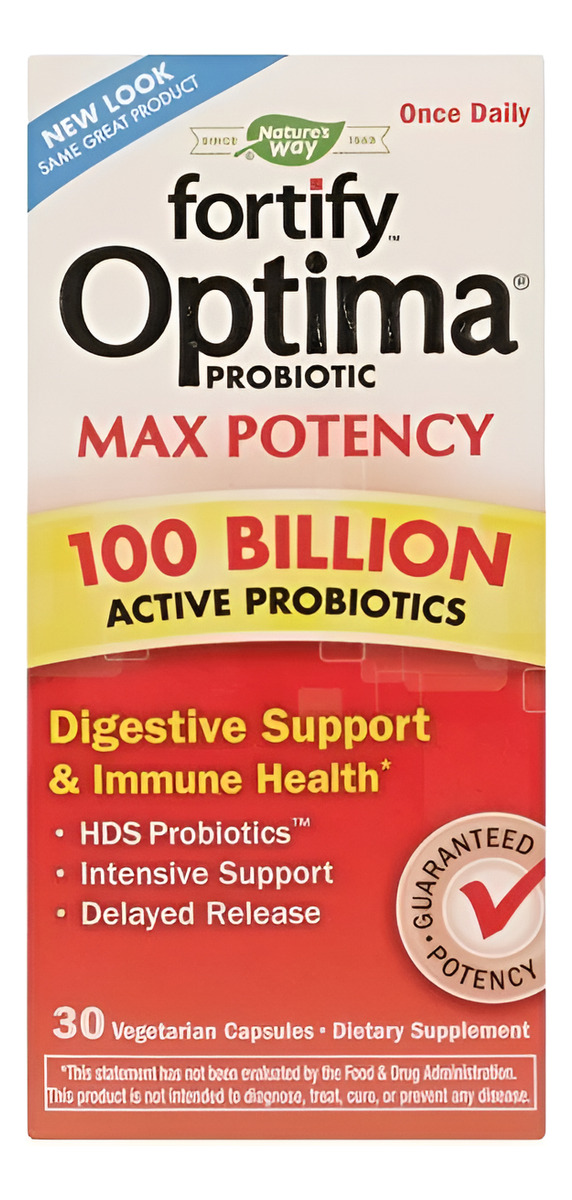 Fortifiy Optima Probiotic Max Potencia Apoyo Digestivo 30cap