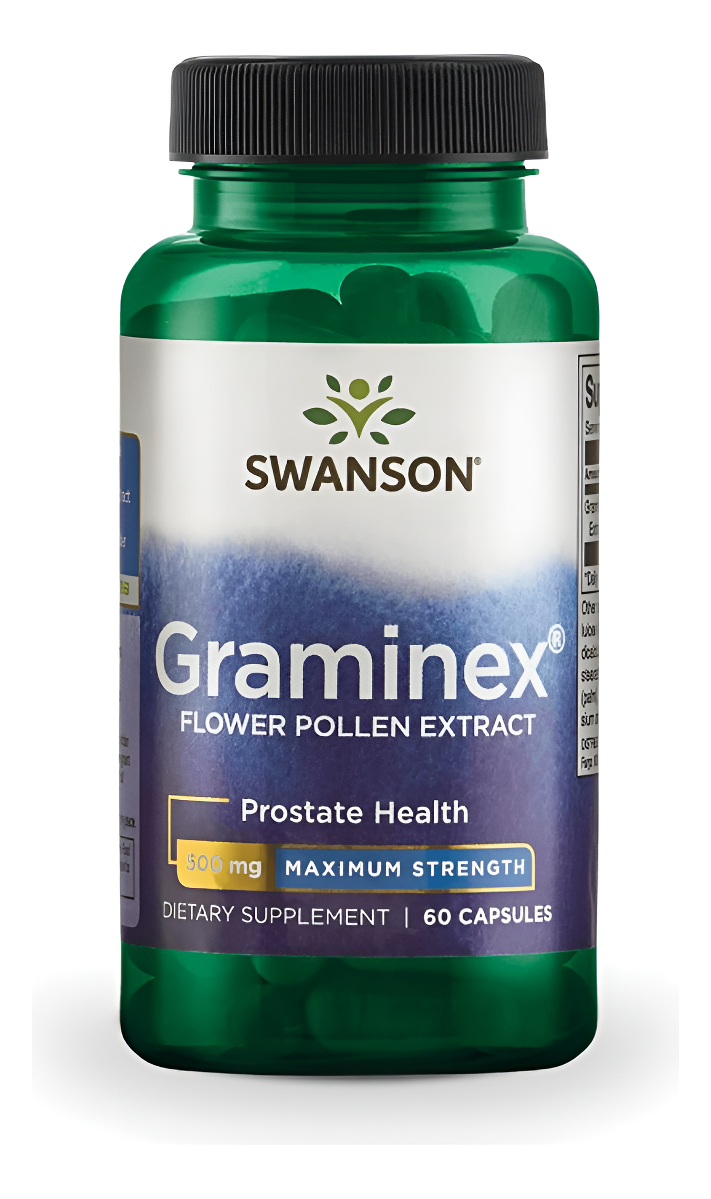 Swanson Extracto De Polen De Flor Graminex De Máxima Fuerza, Apoya La Salud De La Próstata, La Función Del Tracto Urina