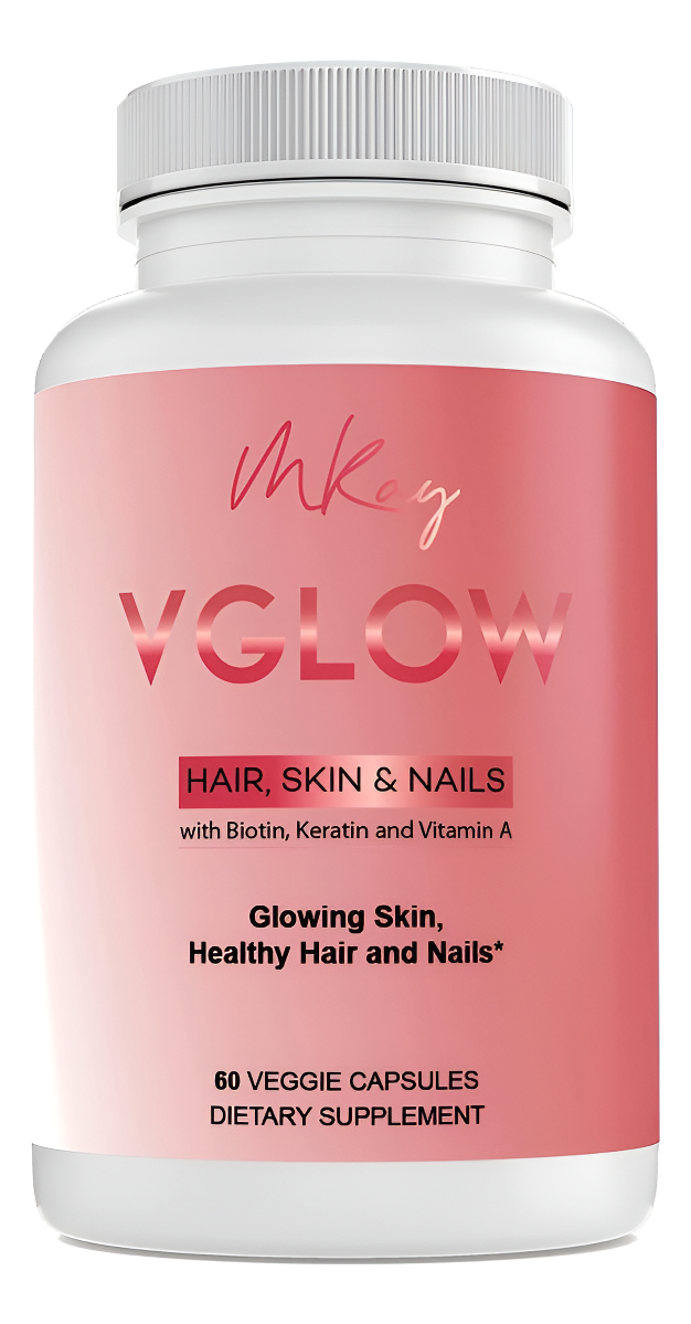 Marwa Kadi Vglow Vitamina Para El Cabello, La Piel Y Las Uñas, Suplemento Dietético Y Vegano, Sin Gluten, 60 Cápsulas