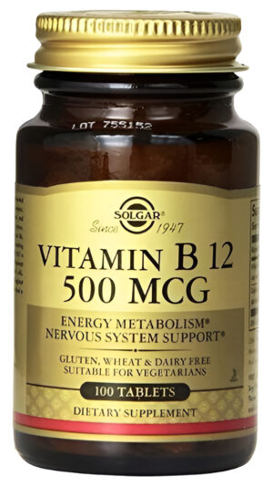 Solgar Vitamin B12 500 Mcg - Unida