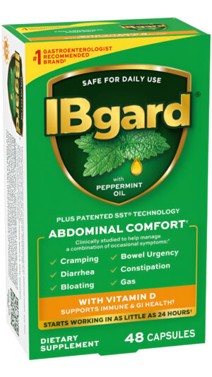 Ibgard Con Vitamina D Suplemento Diario De Apoyo A La Salud Intestinal Para Ayudar A Controlar Una Combinación De Sínto