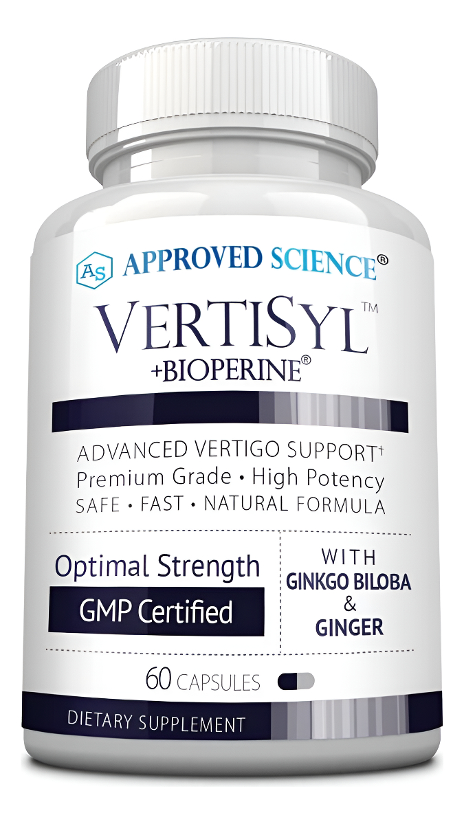 Approved Science Vertisyl - Ginkgo Biloba, Jengibre, Vitamina D3, Bioperine - 60 Cápsulas - 1 Mes De Suministro