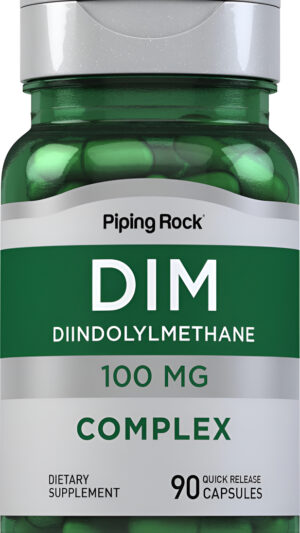 Piping Rock Suplemento Dim | 100 Mg | 90 Cápsulas | Suplemento De Diindolilmetano | Complejo Sin Omg, Sin Gluten