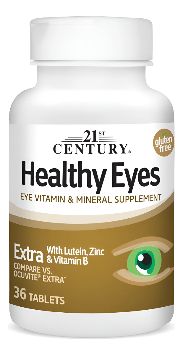 21st Century Ojos Saludables, Multivitamínico Ocular, 36 Tabletas