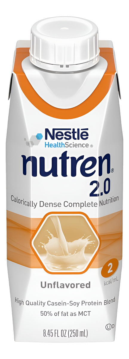 Nutren 2.0 Nutrición Completa Calóricamente Densa, Sin Sabor, 8.45 Onzas Líquidas (paquete De 24)