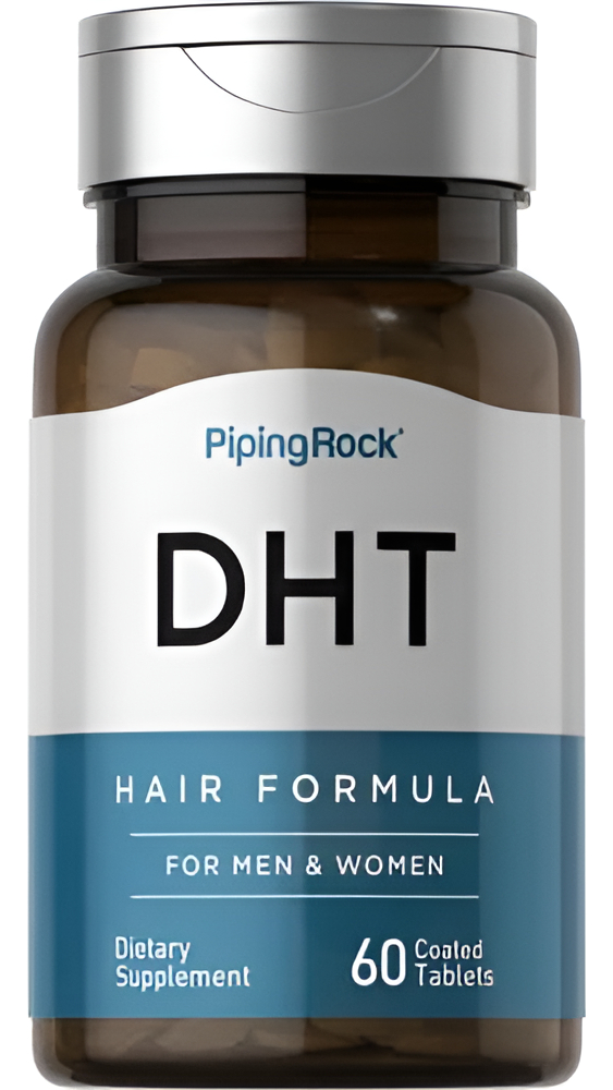Piping Rock Dht Advanced Hair Formula | 60 Tabletas | Para Hombres Y Mujeres | Suplemento Sin Omg, Sin Gluten