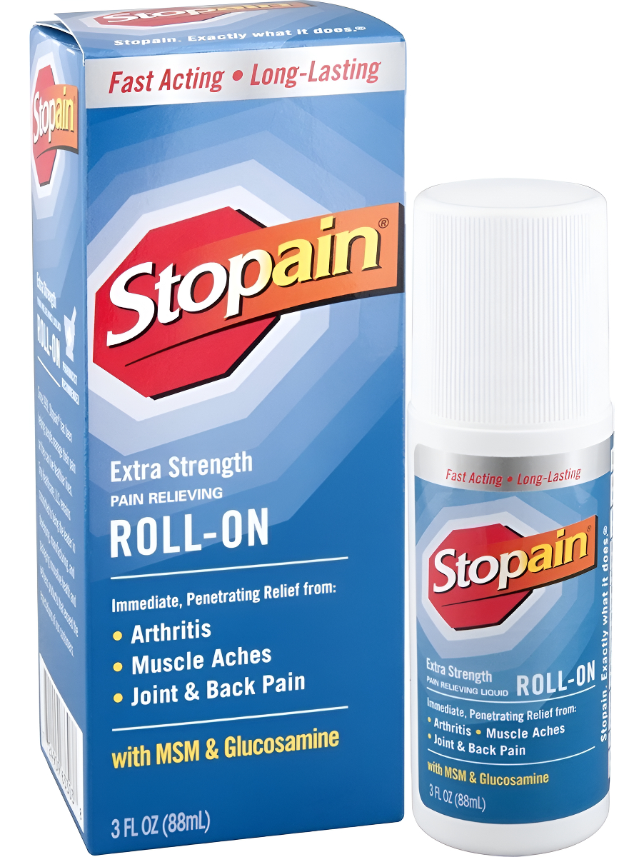 Alivio Del Dolor De Fuerza Extra Roll-on Stopain De 3 Onzas