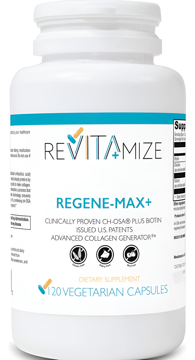 Regene-max+ Plus Biotina, Cabello, Piel Y Uñas. Reduce Las Líneas Finas Y Las Arrugas. Aumenta La Producción De Colágen