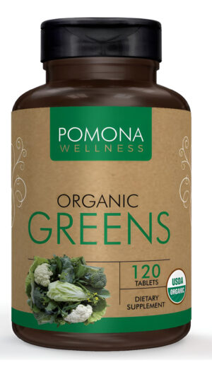 Pomona Wellness Suplemento Super Greens, Lleno De Vitaminas Y Minerales Superalimentos, Frutas Y Verduras, Polvo Verde
