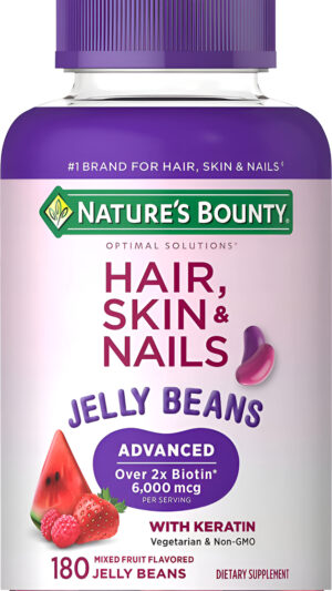Nature's Bounty Optimal Solutions Cápsulas De Gelatina Avanzadas Con Biotina 180 Unidades