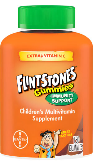 Los Picapiedras 150 Gomitas Multivitamínicas Para Niños, Apoyo Para El Sistema Inmunológico