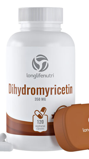 Dihidromiricetina Dhm 350 Mg 120 Cápsulas Vegetarianas | Extracto De Hovenia Dulcis Fabricado En Estados Unidos | Suple