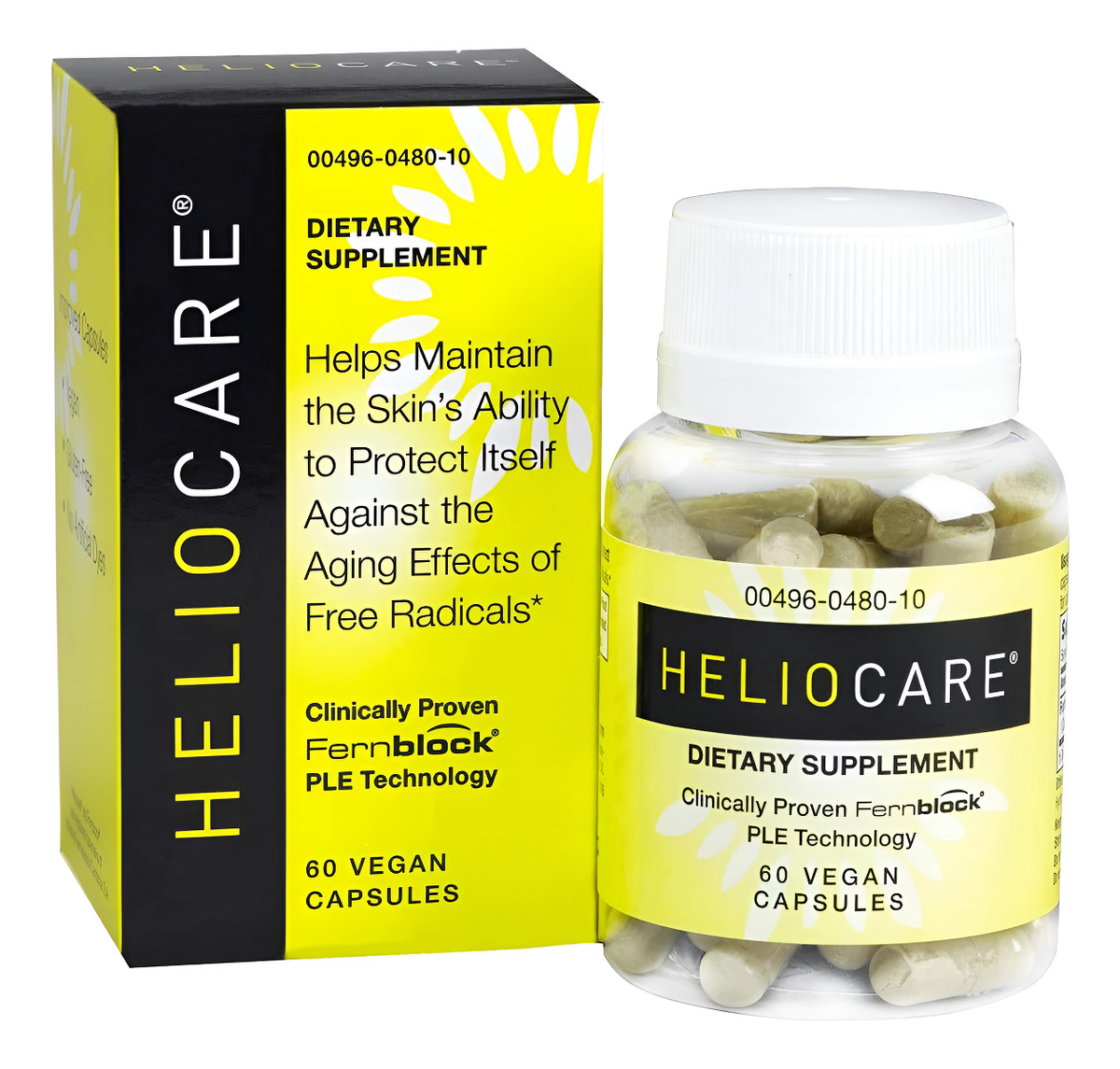 Heliocare Suplemento Natural Para La Salud De La Piel, 60 Cápsulas Veganas