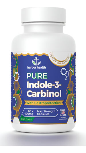 Harbor Health I3c Indole-3-carbinol 400 Mg Por Cápsula  60 Cápsulas Gastroprotectoras, Indol 3 Carbinol Puro