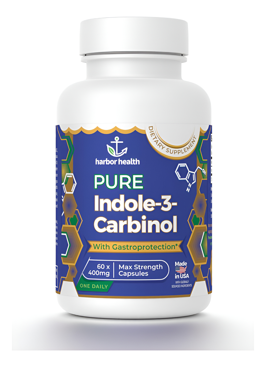 Harbor Health I3c Indole-3-carbinol 400 Mg Por Cápsula 60 Cápsulas Gastroprotectoras, Indol 3 Carbinol Puro