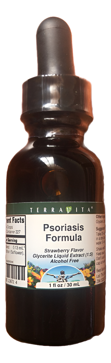 Terravita Psoriasis Fórmula Tratamiento Líquido Para Las Afecciones Cutáneas, Sarpullidos, Psoriasis 1 Fl. Oz.