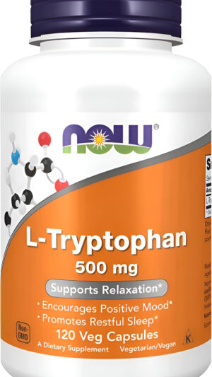 Cápsulas Now L-tryptophan 500 Mg 120 Veg 18847