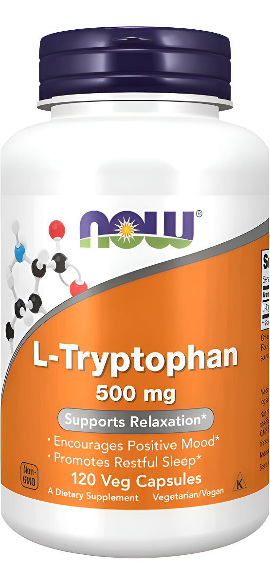 Cápsulas Now L-tryptophan 500 Mg 120 Veg 18847