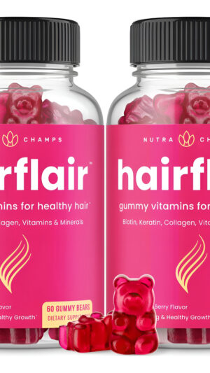 Gomitas Para El Cabello, La Piel Y Las Uñas | Biotina Con Colágeno Y Queratina | Pack De 2