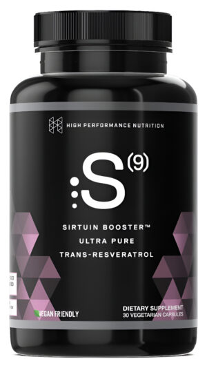 Hpn S(9) Sirtuin Booster Ultra Pure Trans Resveratrol Suplemento Antioxidante Para Envejecimiento Saludable, Nutrición