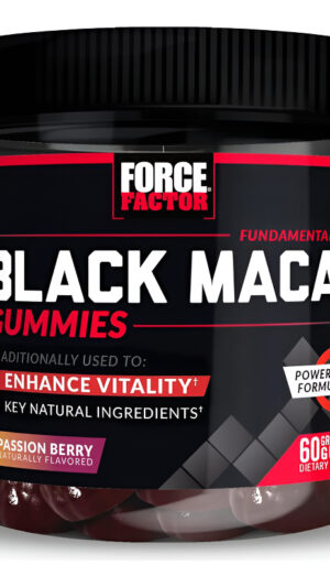 Force Factor Gomitas De Maca Negra, Paquete De 3, Raíz De Maca Negra Para Mejorar La Vitalidad Masculina, Aumentar La E