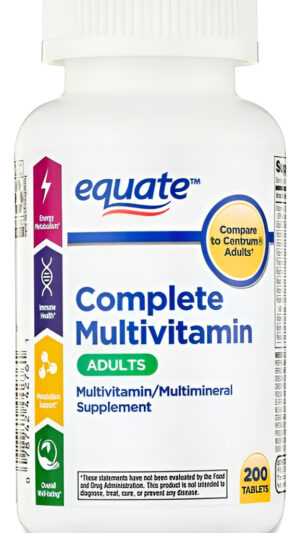 Vitaminas 200 Cápsulas Equate
